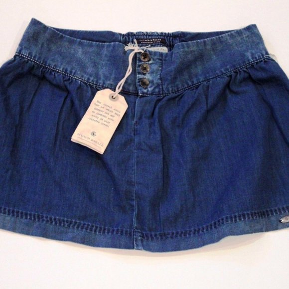 SCOTCH R'BELLE Amsterdam BLAUW Kids GIRLS Denim JEANS Skirt - Picture 1 of 2